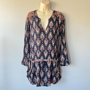 Dee Ell Drop Waist Pocket Boho Tunic Size M